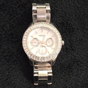 Fossil Women's Silver Chronograph Watch